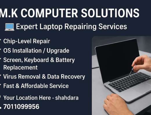 M.K Computer Solutions – Laptop Repairing